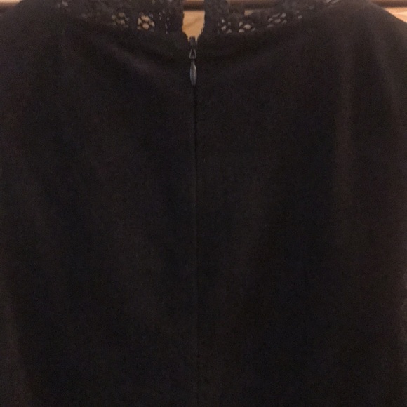 Altar’d State Sleeveless Black Suede Lace Dress Size Medium - Picture 10 of 11